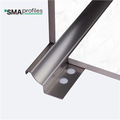 Edelstahl-Eckprofil für Innenwände