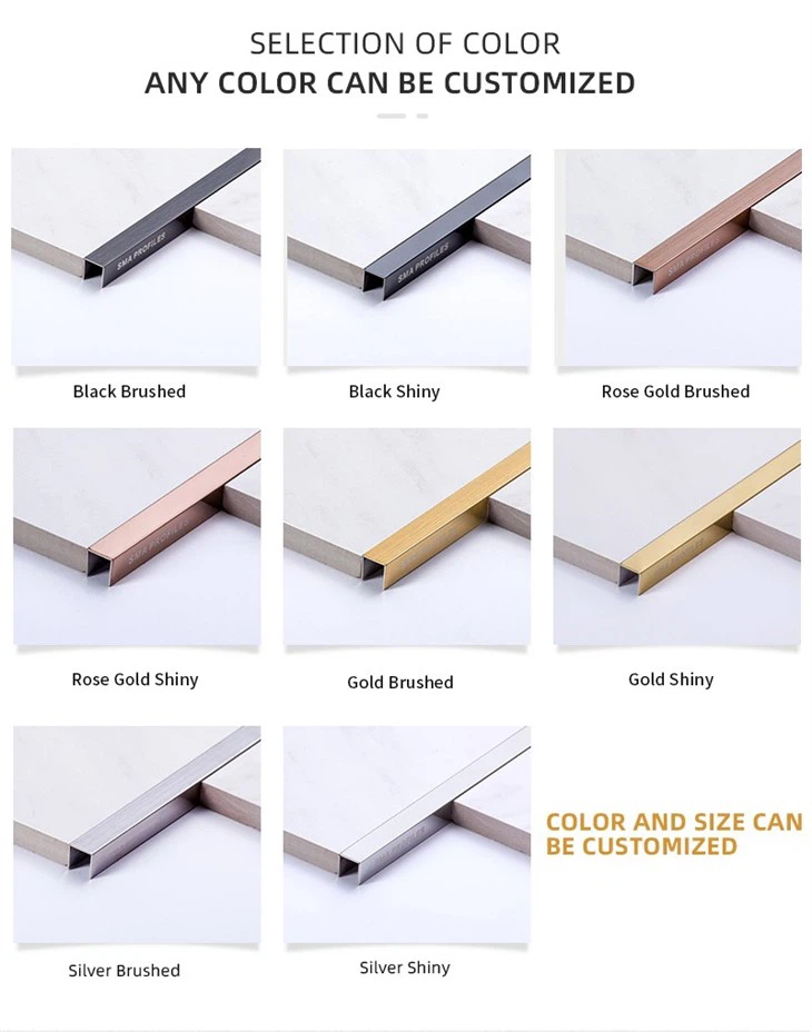 Top Quality Stainless Steel 304 U-shaped Trim